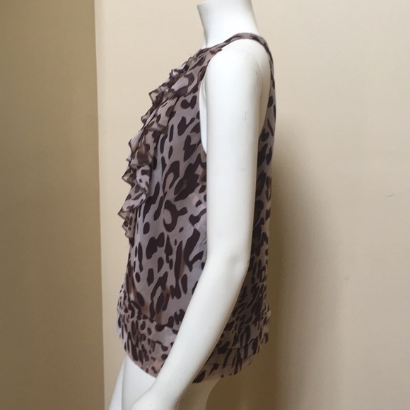 Willie Smith women’s M Leopard Halter ruffled - Picture 3 of 8